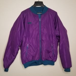 Reversible Columbia vintage bomber jacket